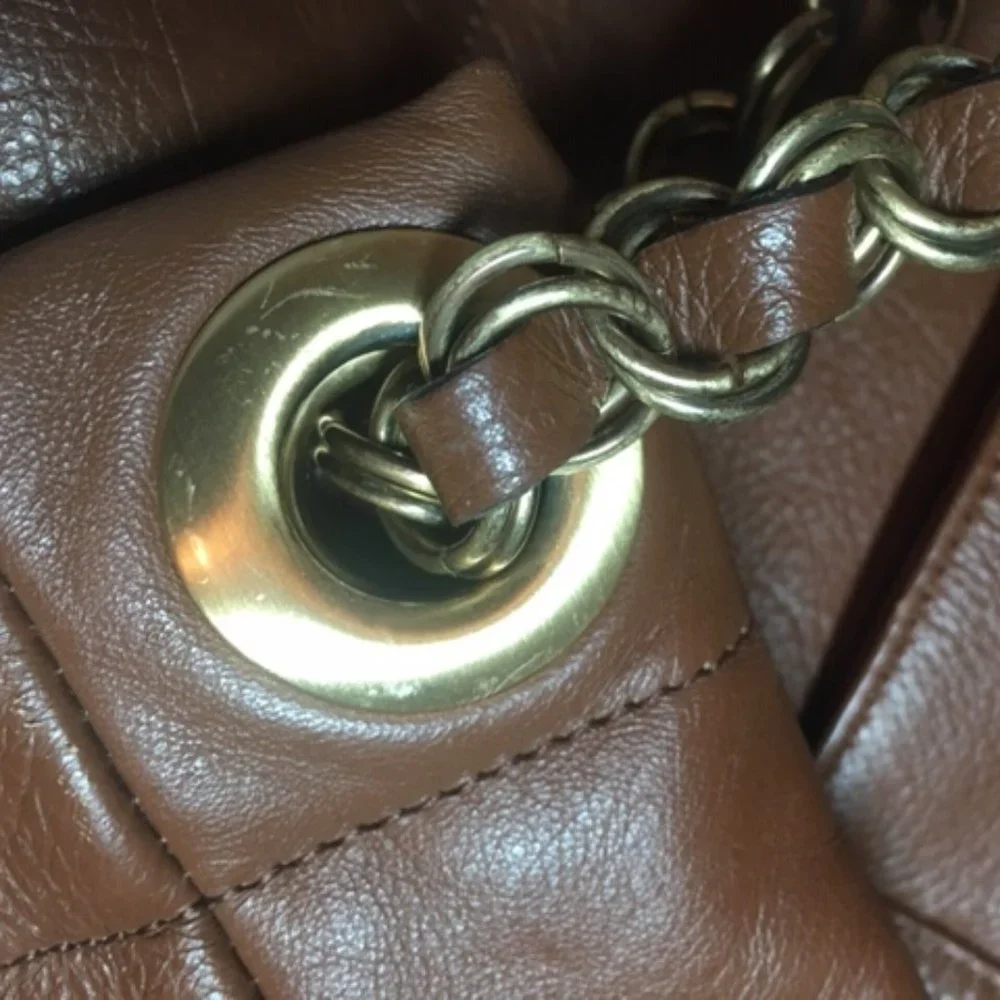 Vince Camuto Soft Brown Leather HOBO Handbag - Picture 11 of 15